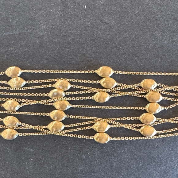 Marco Bicego 18k Gold Multi-Row Beaded Chain Bracelet like new approx.23.8 grams - Picture 2 of 4